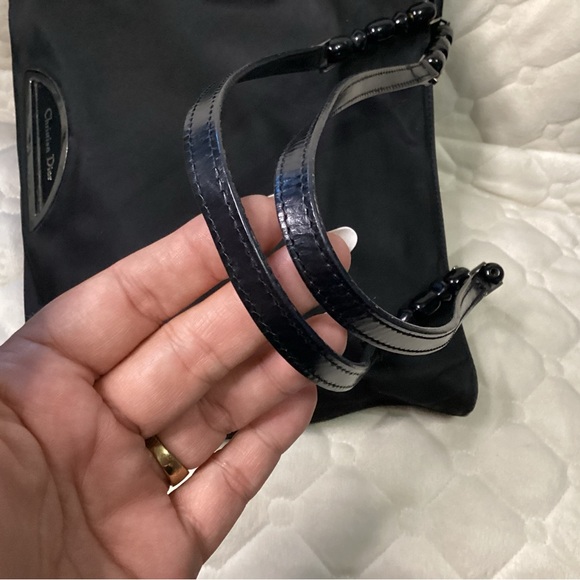 Christian Dior Malice black nylon shoulder bag with beads and silver hardware - Picture 16 of 16